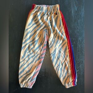 SOLD Aviator Nation Kids Tiger Sweatpants with Velvet Stripes Size 6